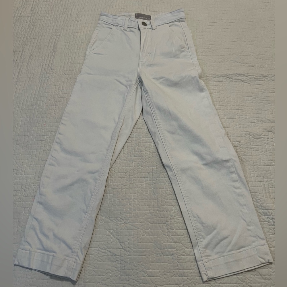 Everlane White The Straight Leg Crop Pants Size 00